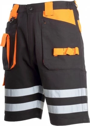 Shorce pune LAHTI PRO L4070603, madhësia L, zi-portokalli