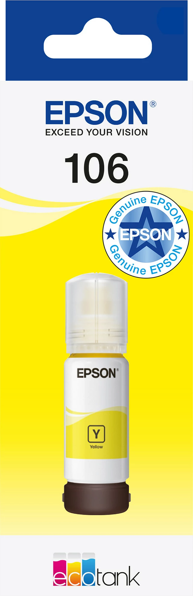 Shishe bojë Epson 106 EcoTank, Verdhë, 70 ml