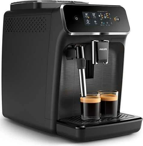 Makinë espresso automatike Philips EP2220/10, 1.8L, 15 bar, me mulli dhe frother qumështi, e zezë