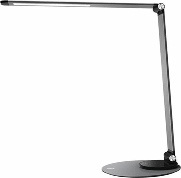 Lampë tavoline LED TaoTronics TT-DL22, ultra slim, 3 ngjyra/6 nivele ndriçimi, USB port, gri e errët