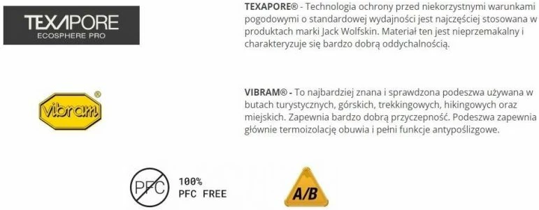 Çizme hiking për meshkuj Jack Wolfskin, të verdha