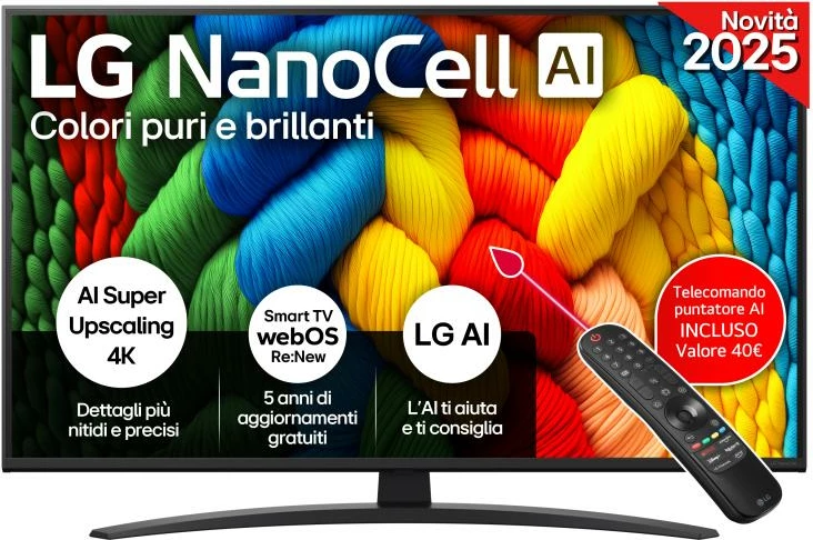 Televizor LG 43NANO81A6A 43\" NanoCell LCD, i zi
