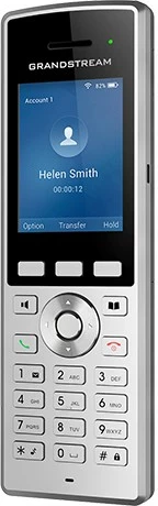 Celular IP Grandstream WP822, Wireless, 2 linja, 500 kontakte, i zi, argjendtë
