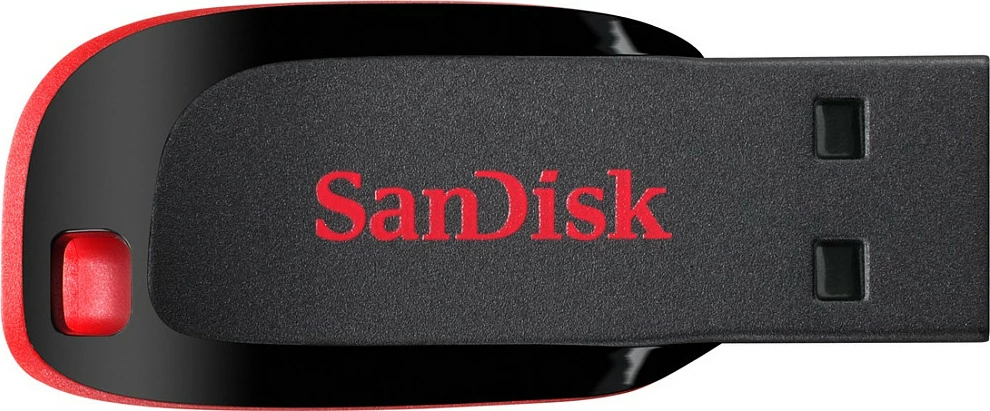 USB SanDisk Cruzer Blade 64 GB, USB Type-A, 2.0, e zezë, e kuqe