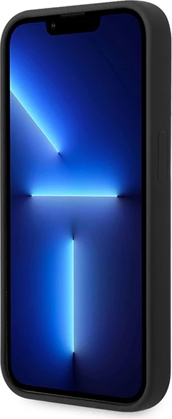 Mbështjellës Guess GUHCP14LSLTGK për iPhone 14 Pro 6.1", silikon, i zi