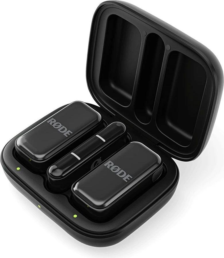 Sistem mikrofoni pa tela RODE Wireless Micro, 2 kanale, Lightning, i zi