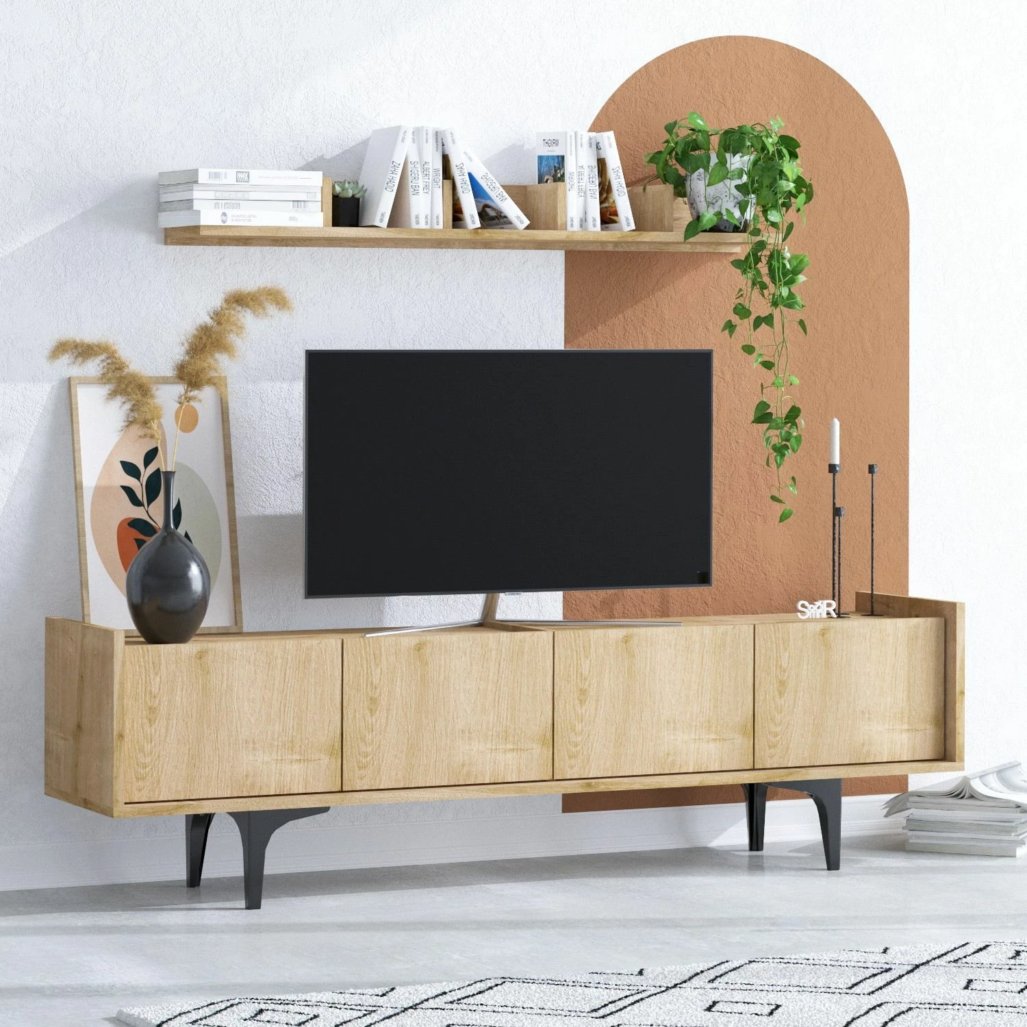 Njësi TV Hanah Home, Cursa, ngjyrë lisi safir
