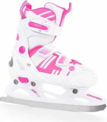 Rollera/Patina për vajza Tempish, të bardha dhe rozë