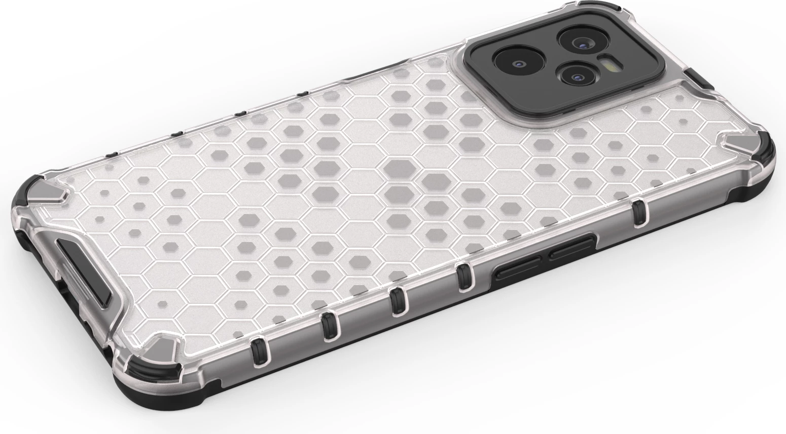 Mbështjellës Hurtel Honeycomb për Realme C35, Transparent