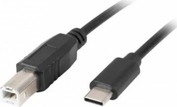 Kabllo USB-C në USB-B Lanberg CA-USBA-13CC-0018-BK 1.8 m USB 2.0, e zezë, 1 copë