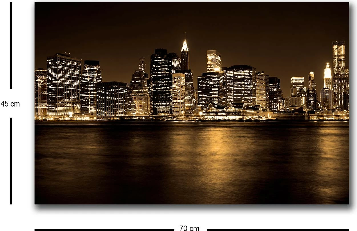 Pikturë dekorative me drita LED, Wallity, 4570HDACT-096, 45x70cm