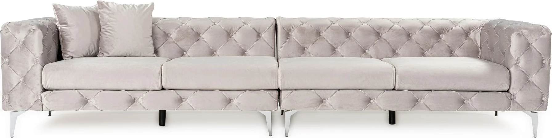 Divan katër vendesh Atelier del Sofa, Como, ngjyrë gri e çelët