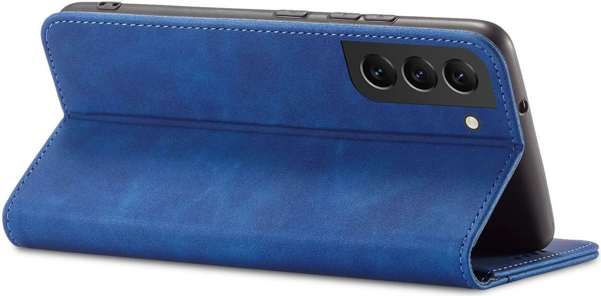 Mbështjellës Hurtel Magnet Fancy Case për Samsung Galaxy S23+, me kapak, portofol dhe qëndrim, Blu