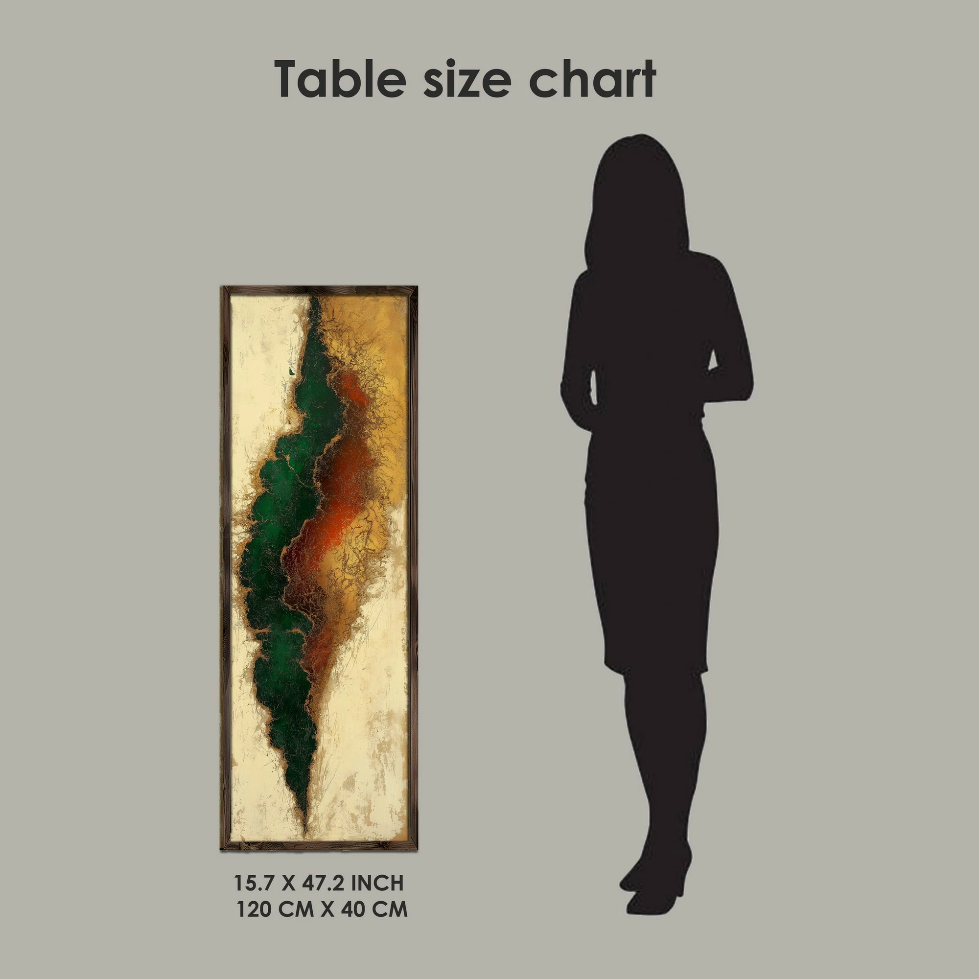 Pikturë dekorative me kornizë MDF, Wallity, EMR101, shumëngjyrëshe, 40x120x3.5cm