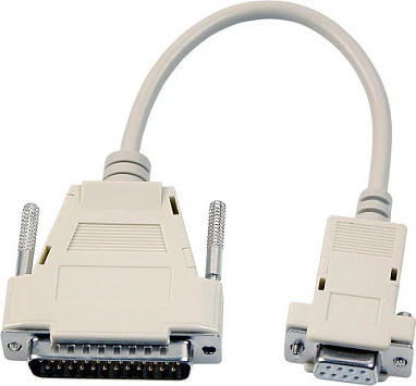 Kabllo adapter EFB Elektronik D-Sub 25 në D-Sub 9, 3 m, beige