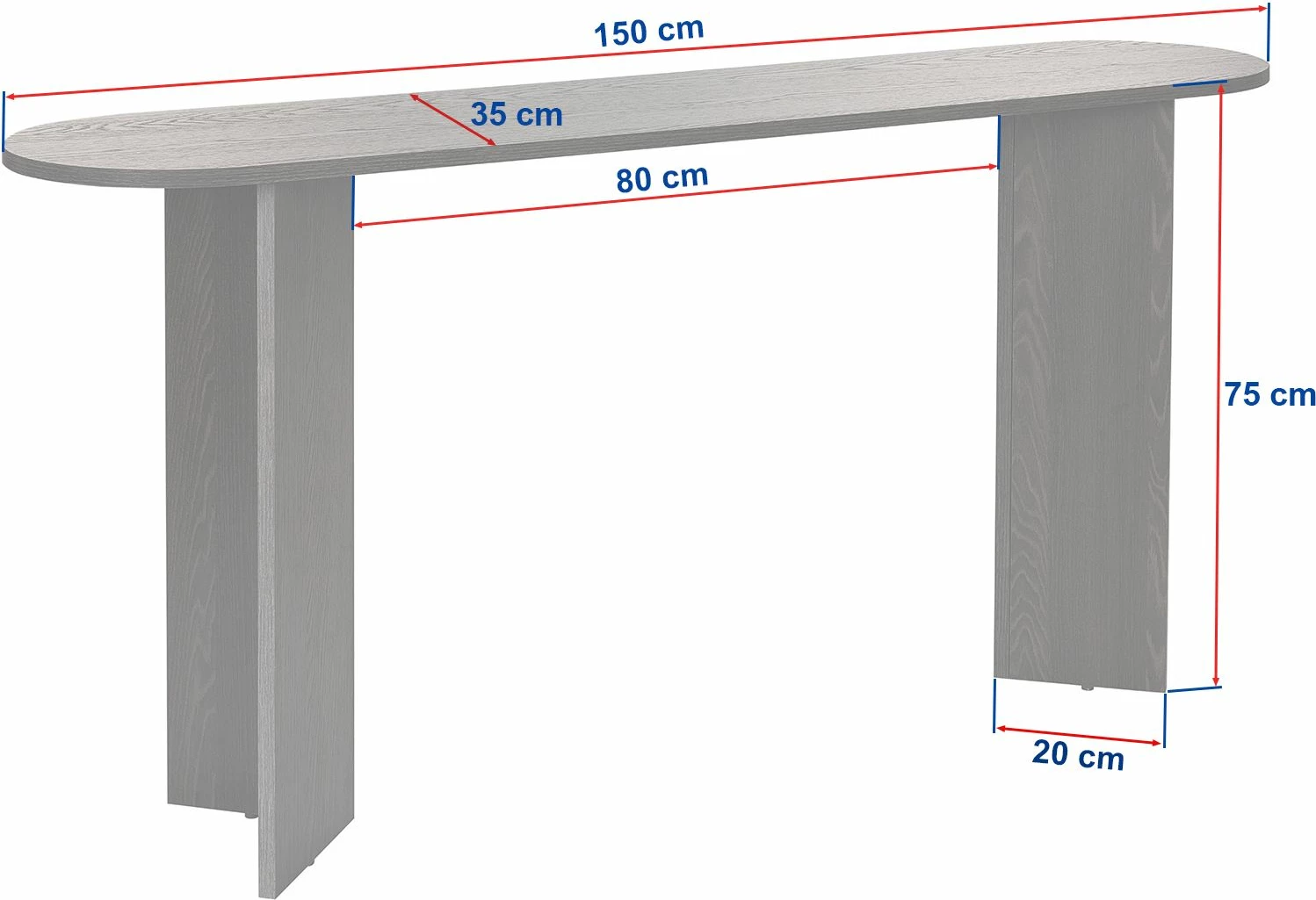 Komodë anësore Nordure, ngjyrë arre, Sira