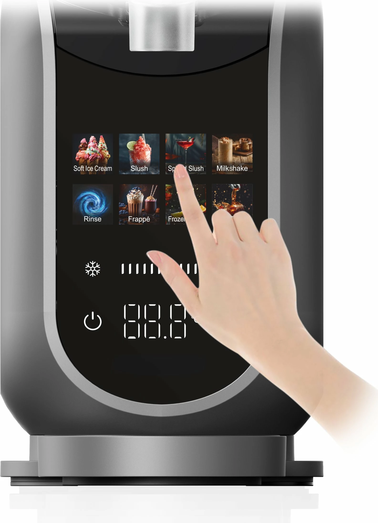 Makinë për slushie dhe akullore 4Swiss SM026 SlushieMaster 1.8 L 220 W, gri