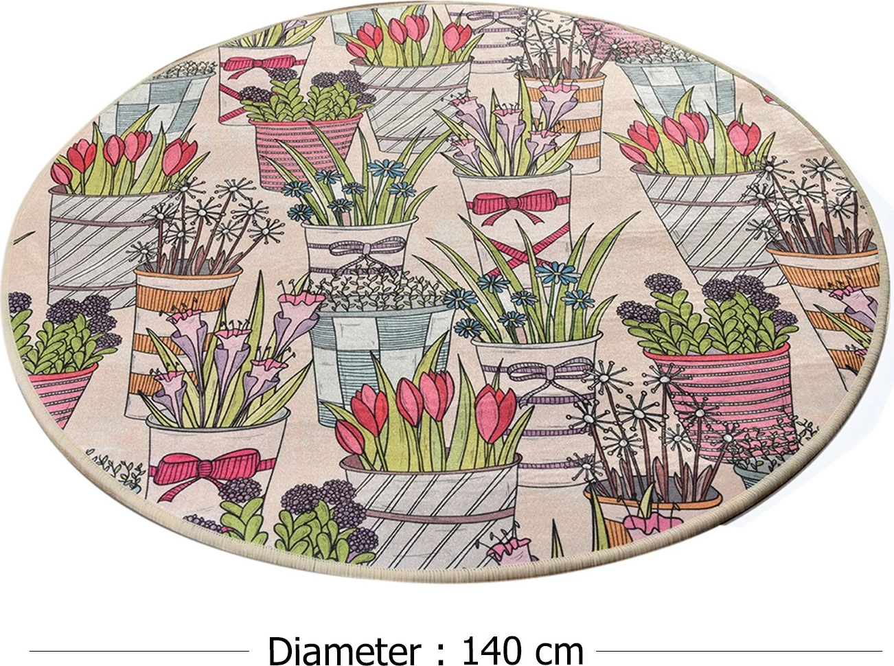 Tapet banje Mijölnir, Flowepot, 140cm, shumëngjyrësh