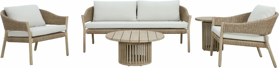 Tavolinë kafeje Sumatra, ngjyrë natyrale, 80x80x38 cm