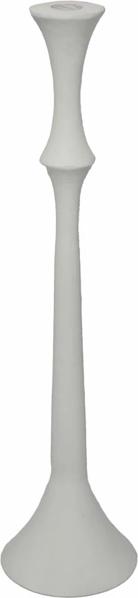 Mbajtës qirinjsh Finton, alumin, i bardhë, 11x11x45 cm