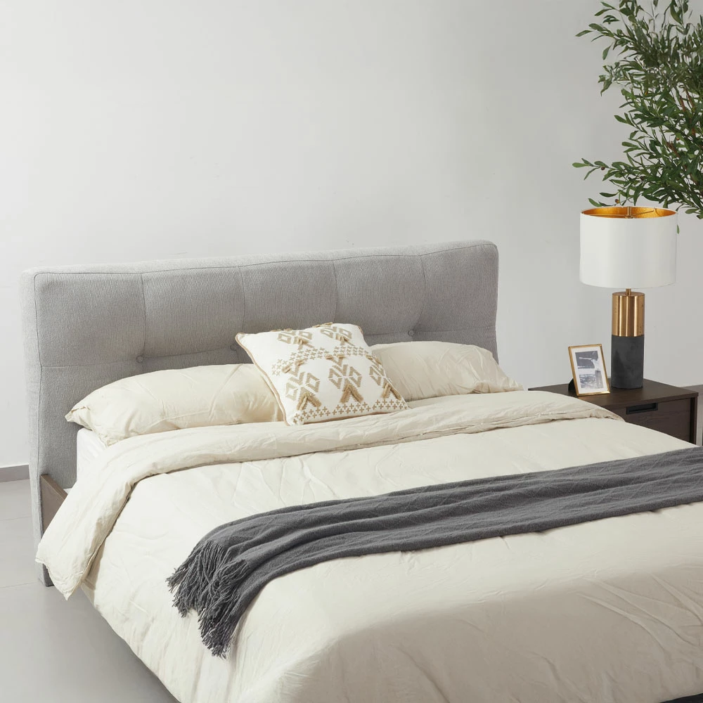 Krevat Inspire, për dyshek 160x200cm, ngjyrë arre, 160x200cm