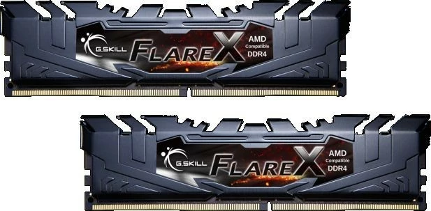 RAM Memorje G.SKILL FlareX F4-3200C16D-32GFX, 32GB (2x16GB), DDR4, 3200MHz, CL16, për AMD, e zezë