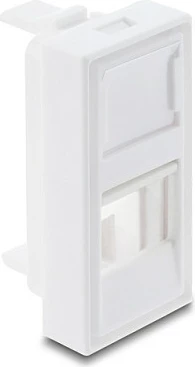Kapak moduli DeLOCK Easy 45 H për modul Keystone 1 port, 22.5 x 45 mm, i bardhë