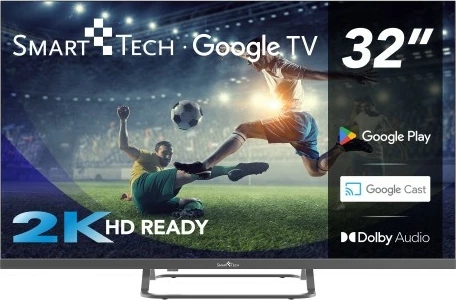 Televizor SmartTech 32" HD Google TV 32HG01V, 8GB, D-LED, gri