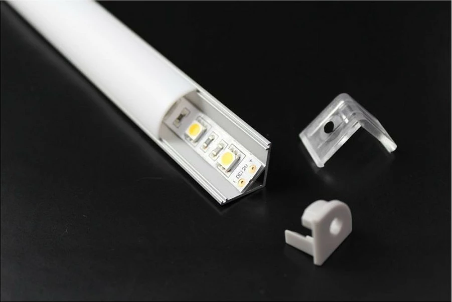 Profil alumini për LED Synergy21 S21-LED-PR20018, 2000 mm, 16x16 mm, i bardhë