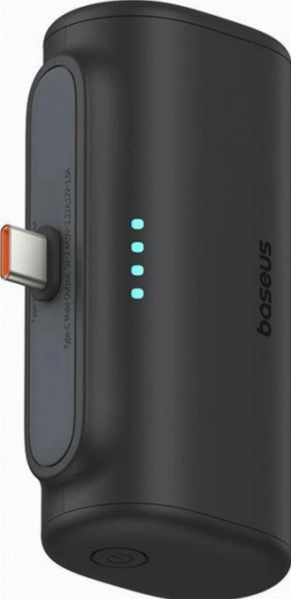 Powerbank Baseus Compact 5000mAh 20W USB-C, i zi, me kabllo USB-C/USB-C