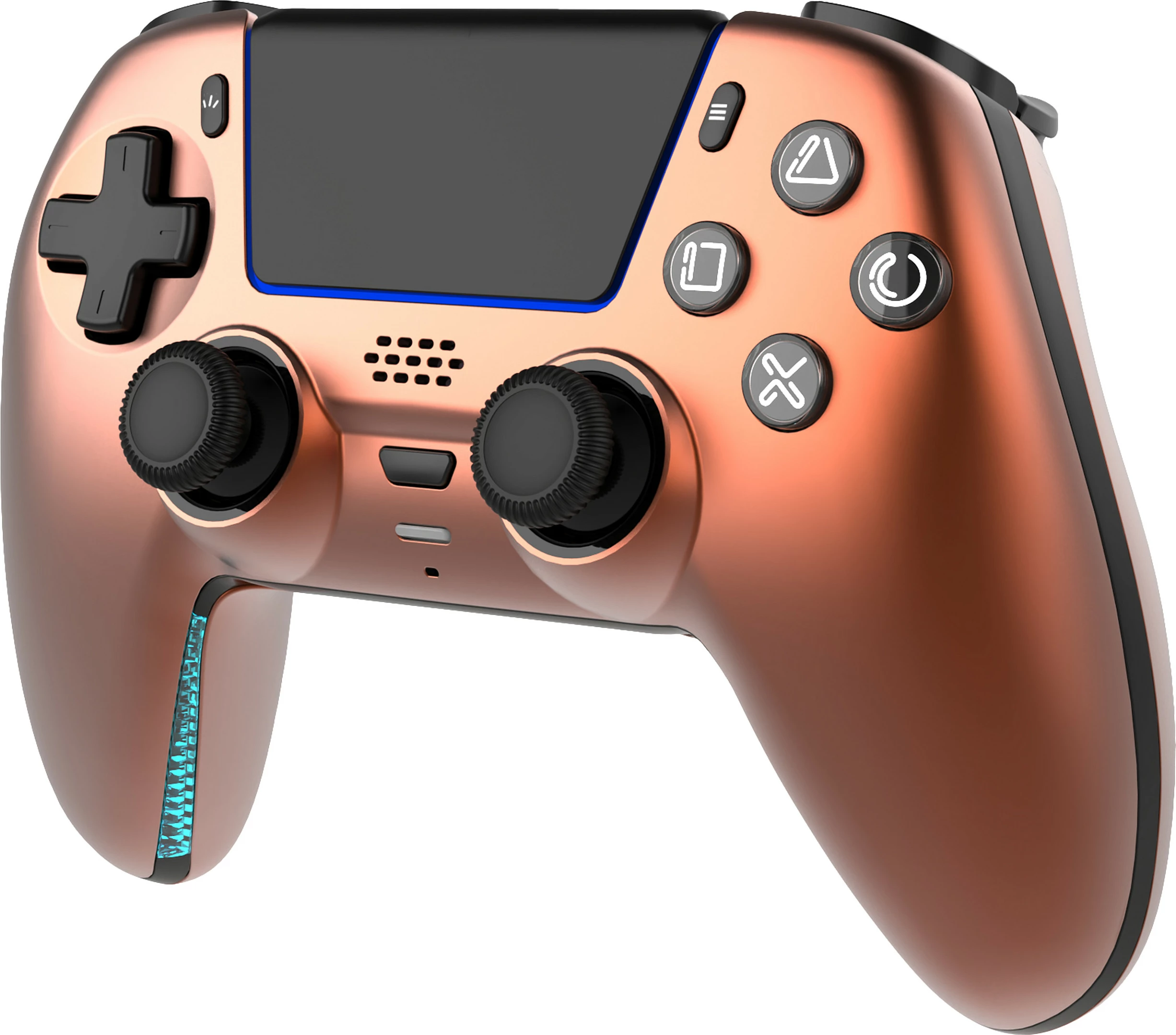 Gamepad Deltaco Gaming GAM-199-ORANGECOPPER, Bluetooth/USB-C, për PS5/PC/Android/iOS, Copper Orange