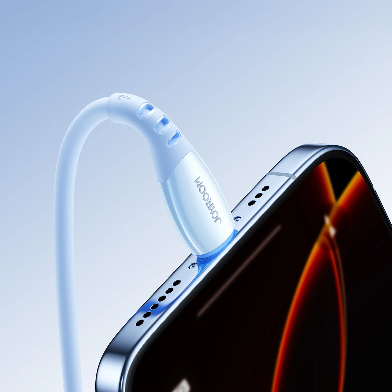 Kabllo Joyroom S-A59 Vibrant Series USB-A në Lightning 1.2m 3A USB 2.0 480Mbps, blu