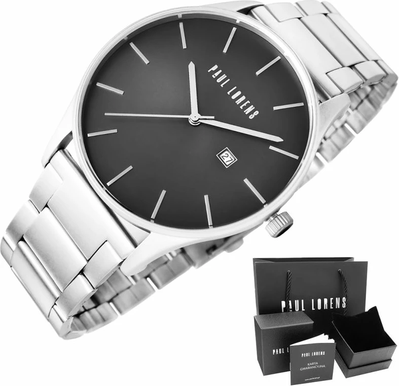 Orë dore për meshkuj Paul Lorens, argjendtë