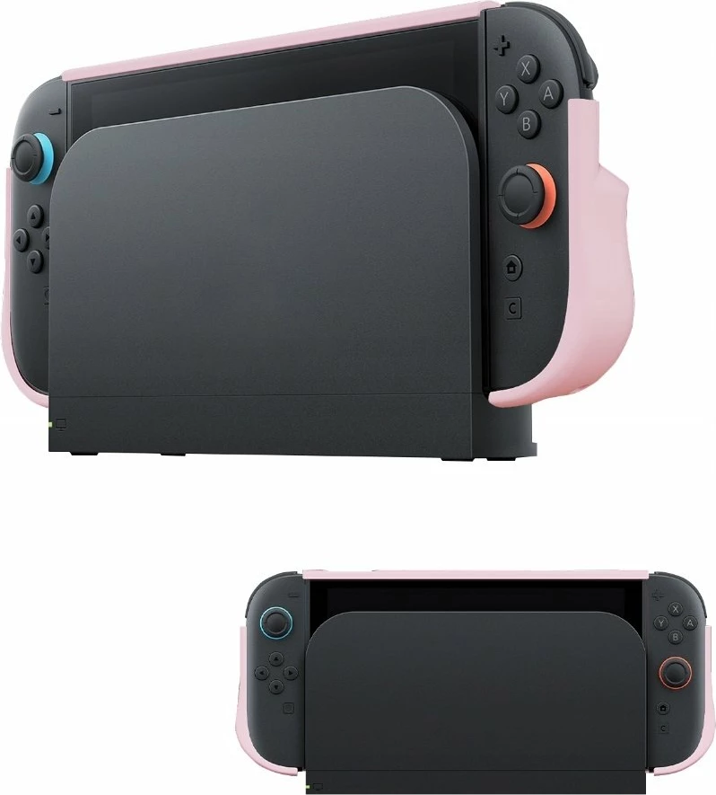 Mbështjellës për konzolë Yaxo BUZZARD YAX-GA-CS-18 për Nintendo Switch 2, mbrojtje military-grade, këmbëz palosëse, Neon Pink