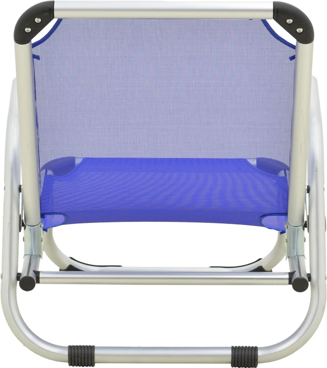 Karrige plazhi Playa, alumin i fortë, tekstilene blu, 54x72x63cm