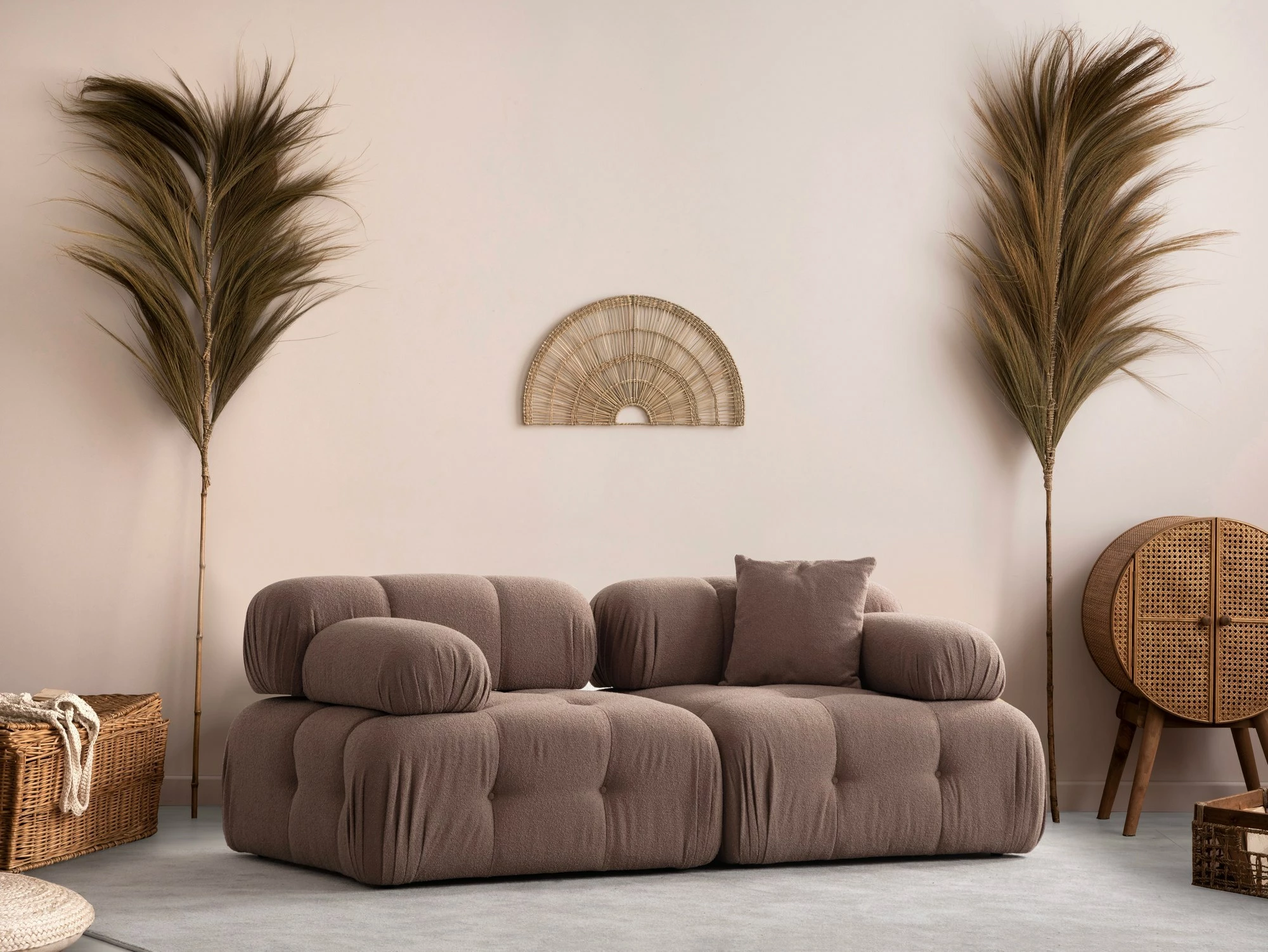 Divan dy vendësh Atelier del Sofa Doblo, ngjyrë kapuçino
