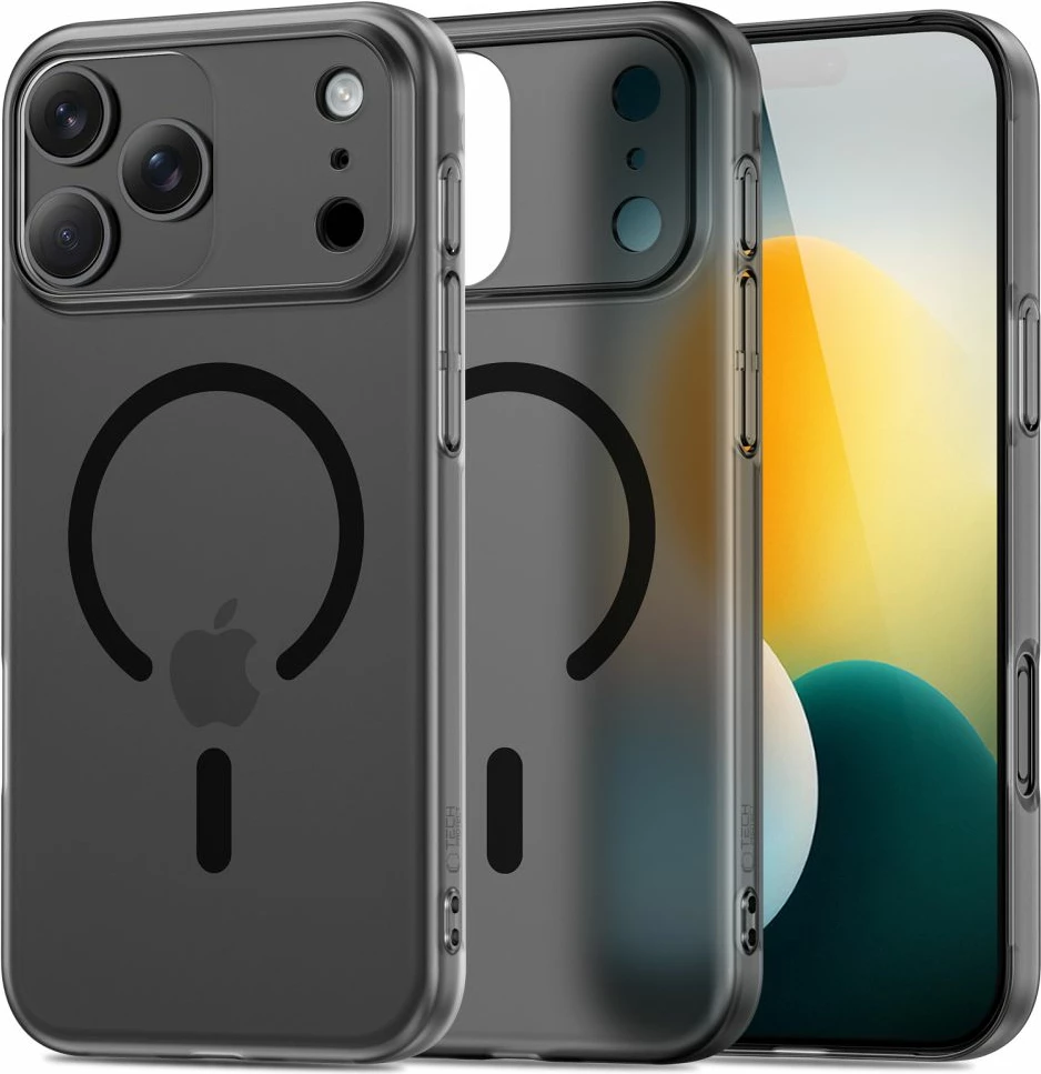 Mbështjellës Tech-Protect MagSlim MagSafe për iPhone 17 Pro Max, e zezë matte