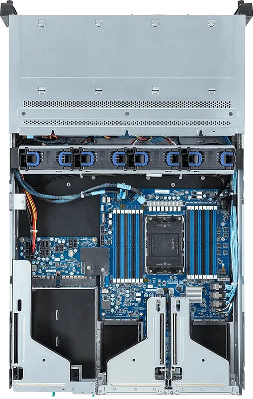 Server Gigabyte R263-S30-AAH2, Rack 2U, Intel Xeon Gen 4/5, 12x3.5"/2.5" hot-swap, 2x1300W, gri