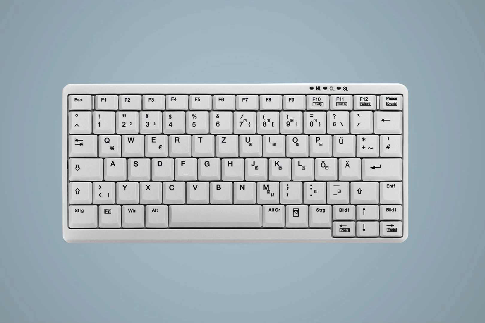 Tastierë Cherry ACTIVE KEY Industry 4.0 mini, stil notebook, e bardhë