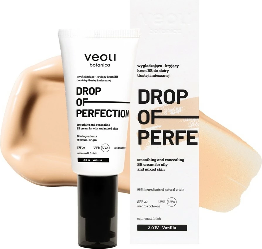 BB krem për femra Veoli Botanica Drop Of Perfection 2.0 W Vanilla, 30ml