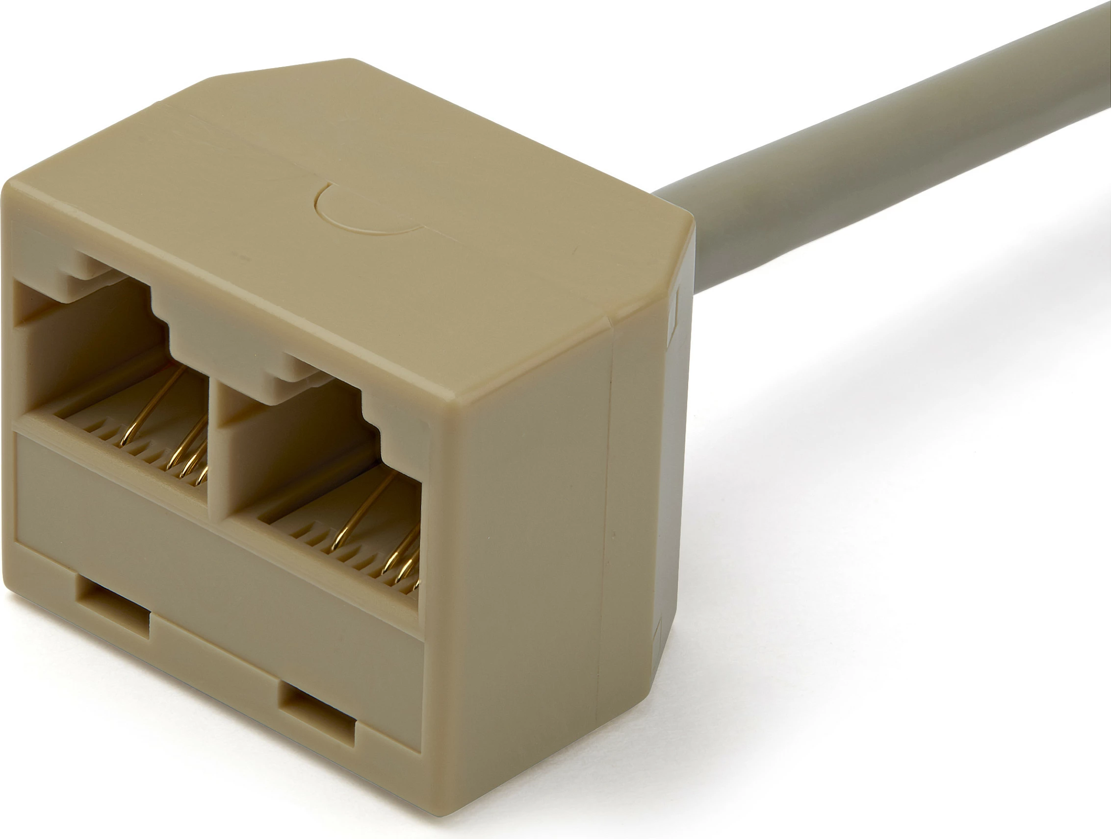 Adapter kabllo ndarës RJ45 StarTech RJ45SPLITTER, 2-në-1, Cat5e, 0.33 m, 10/100Base-T, gri