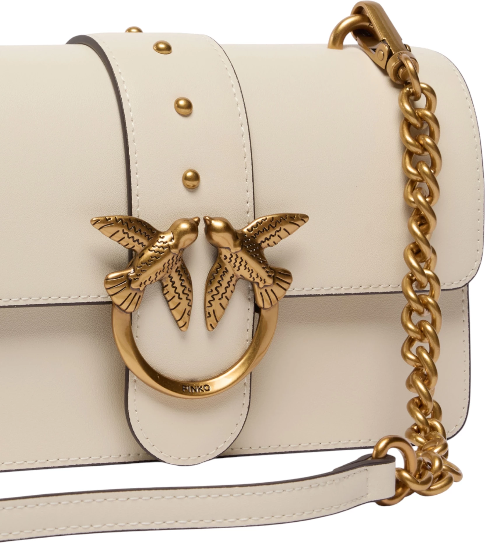 Çantë krahu Pinko Love One Mini 105856 A0F1 për femra, e bardhë