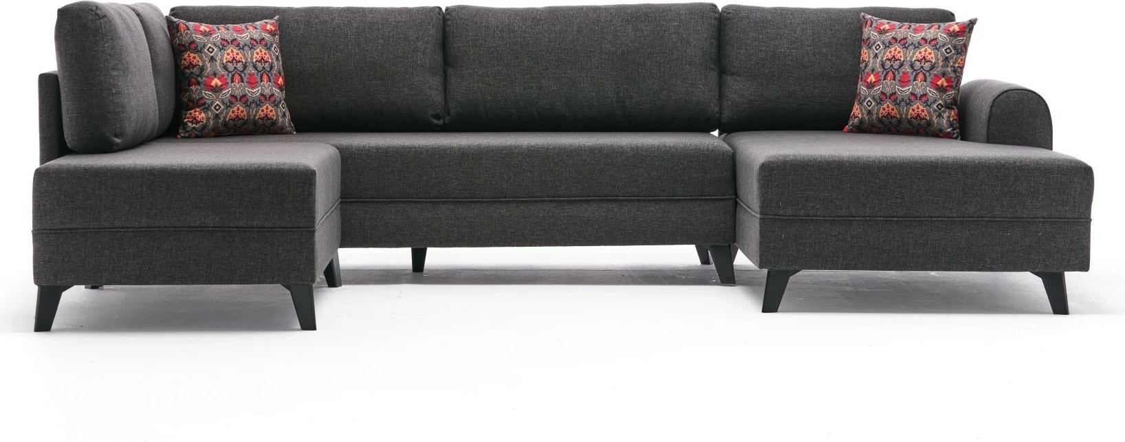 Kënd divan-krevat Belen, ngjyrë antracit, Atelier del Sofa