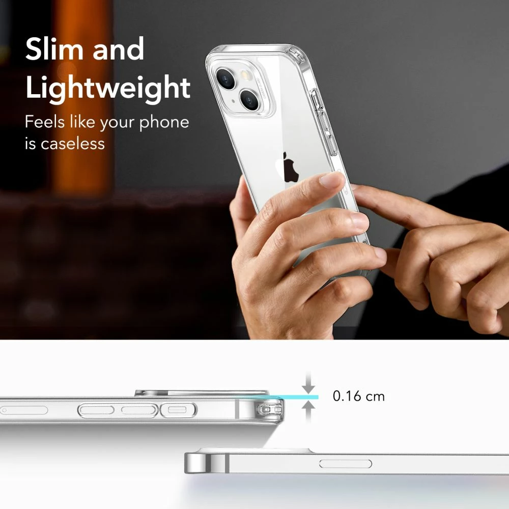 Mbështjellës ESR Project Zero për iPhone 14 Plus, Transparent