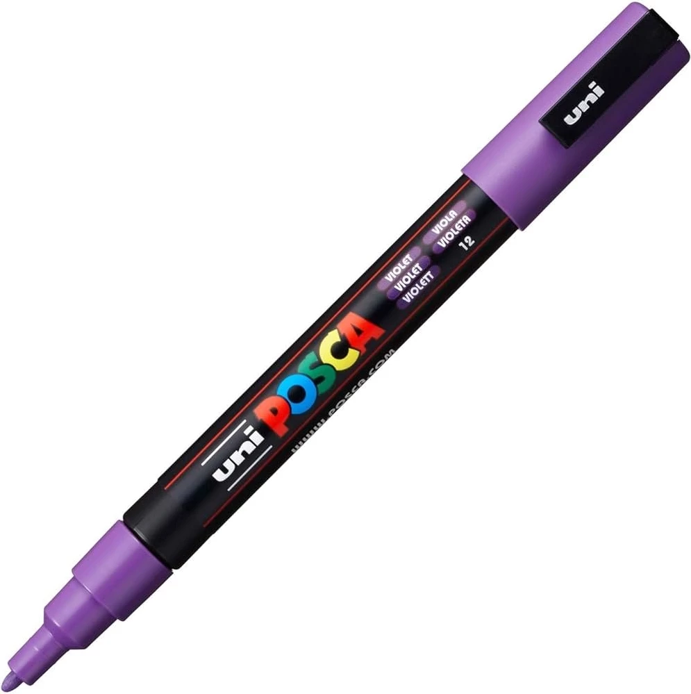 UNI POSCA PC-3M Marker – Violet (Vjollcë)