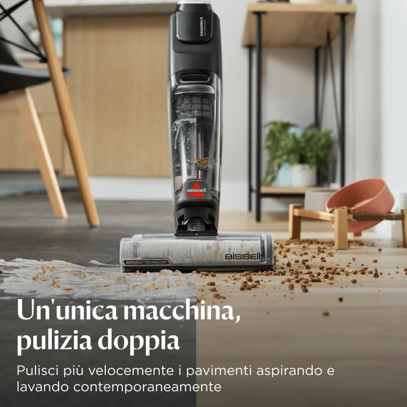 Fshesë me korrent dhe larëse dyshemesh, Bissell CrossWave OmniForce Edge Pro 4000N, 5 kg, set me aksesorë, e zezë
