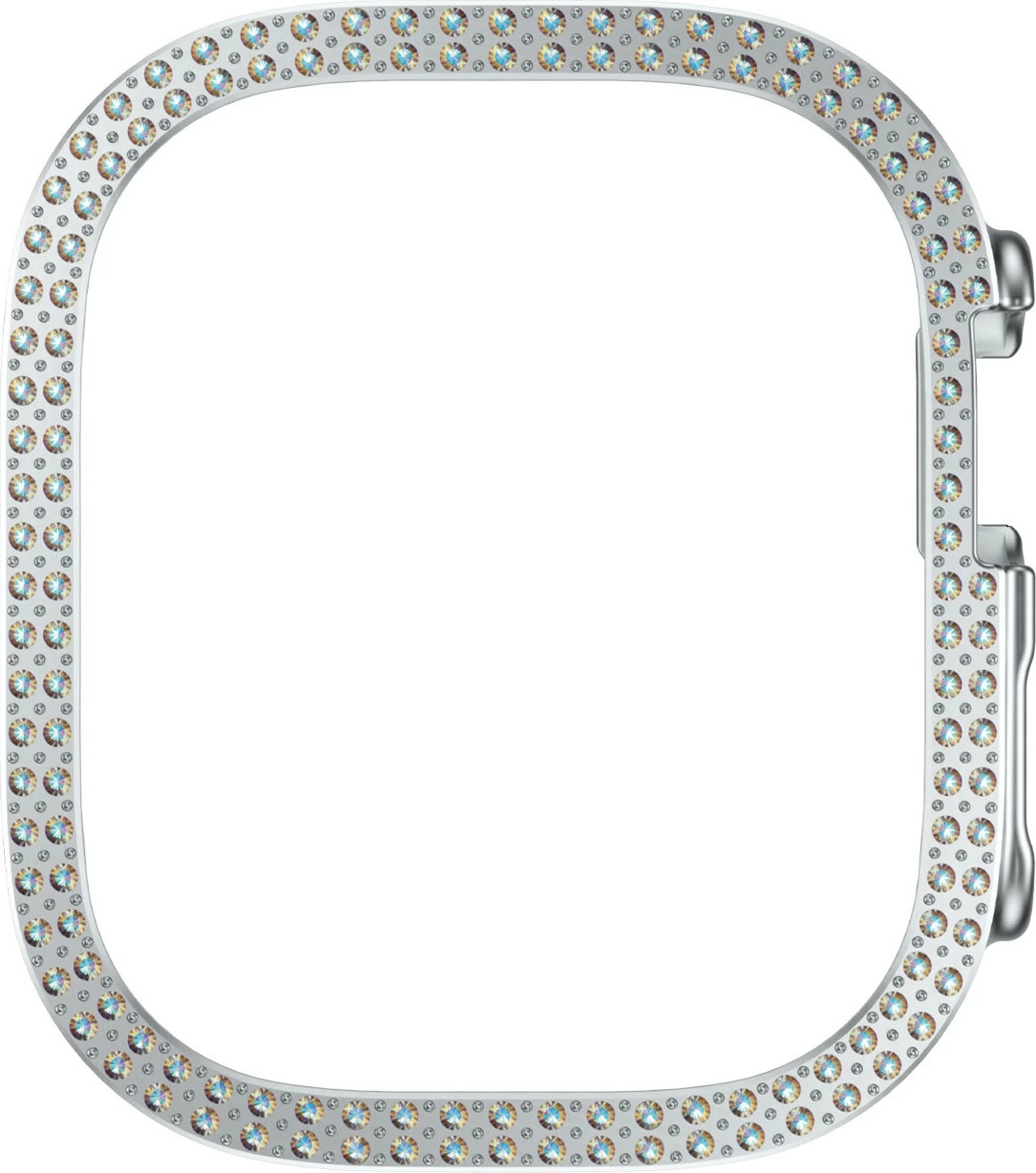 Mbështjellës PanzerGlass SAFE Bling Bumper për Apple Watch Ultra 2, transparent, silver