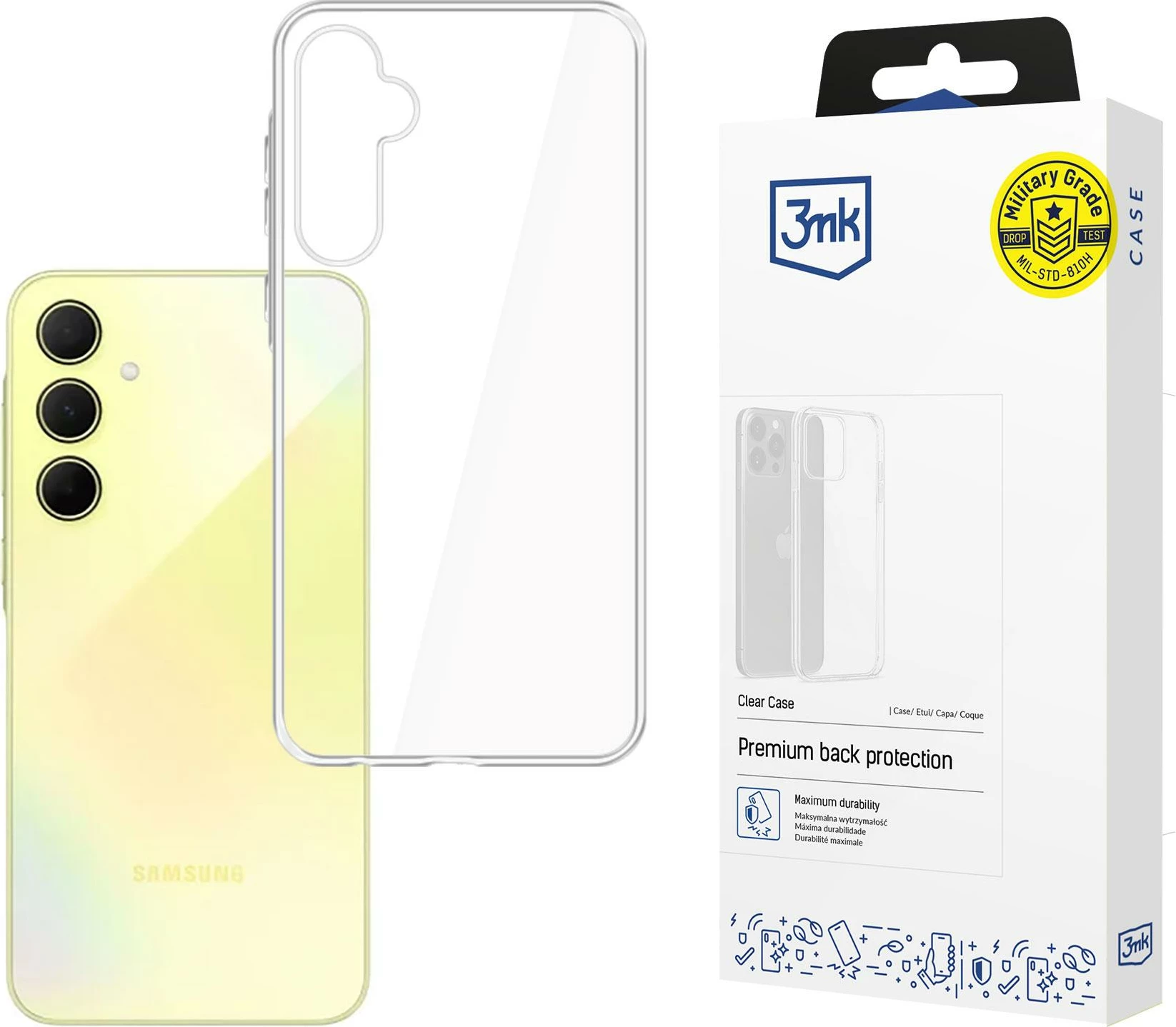 Mbështjellës 3mk Clear Case për Samsung Galaxy A35 5G, transparent