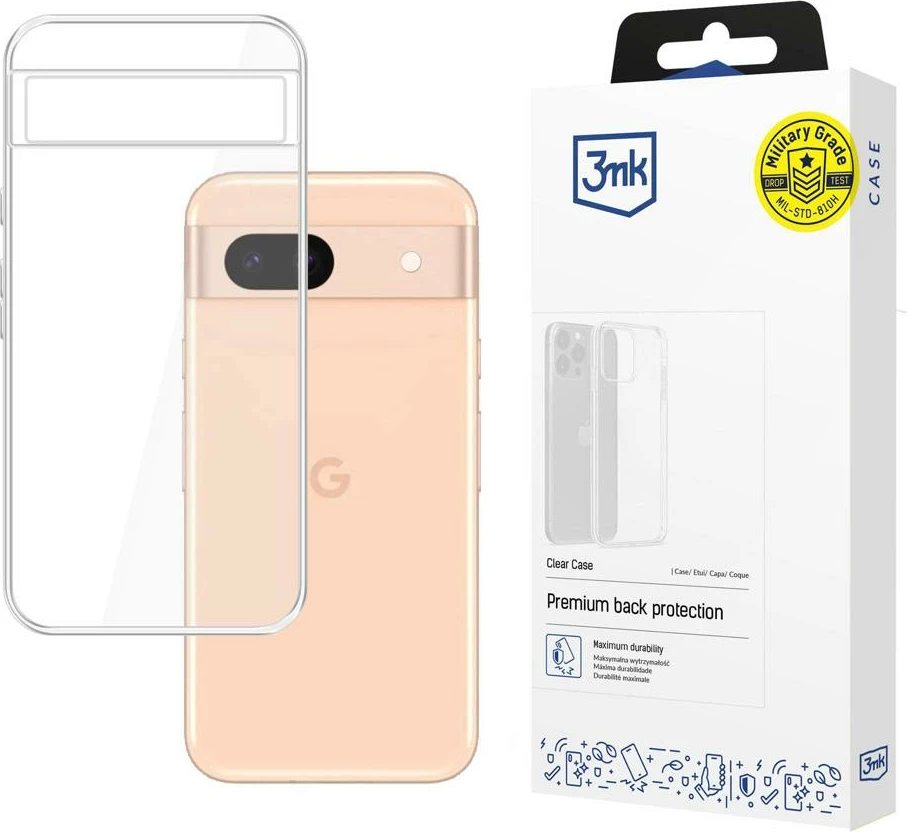 Mbështjellës 3mk Protection Clear Case për Google Pixel 8A 5G, transparent