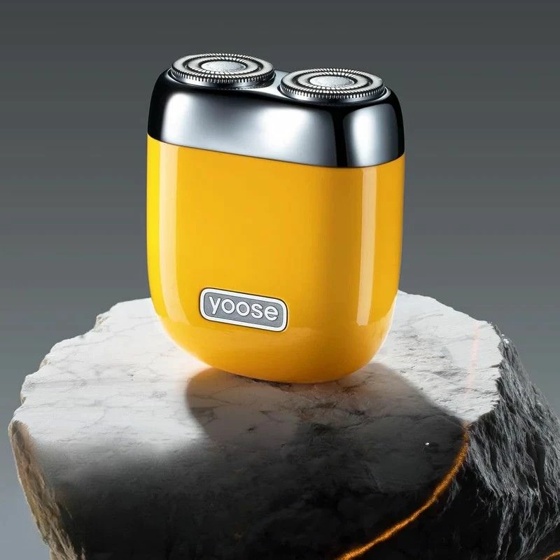 Makinë rroje Yoose Mini 2.0, USB-C, IPX7, 8000 rpm, e verdhë, set me çantë dhe kabllo